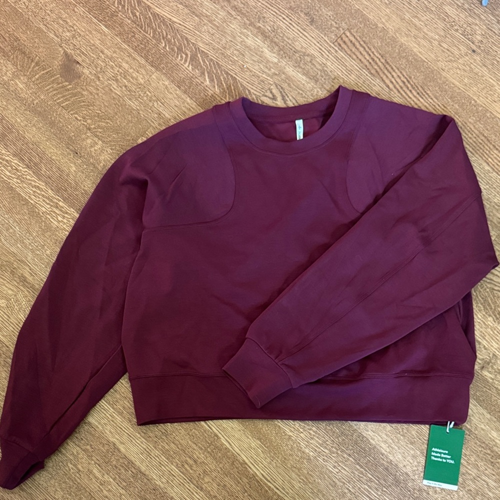 HALARA Rich Burgundy Crew Neck Sweater